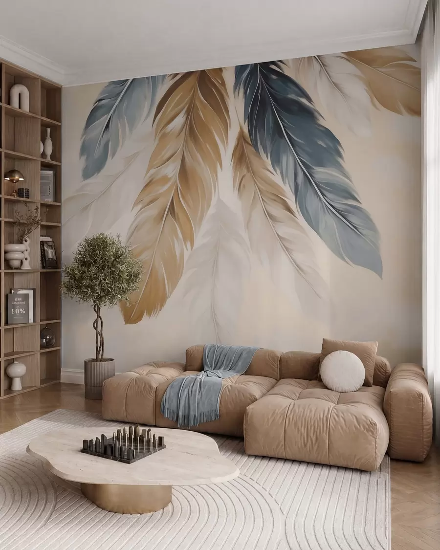 Fototapety Abstraktné perie, imitácia maľby w05845