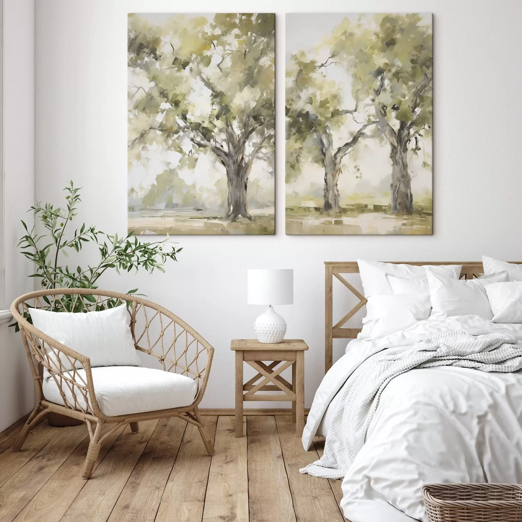 Obraz Stromy, imitácia maľby m30864