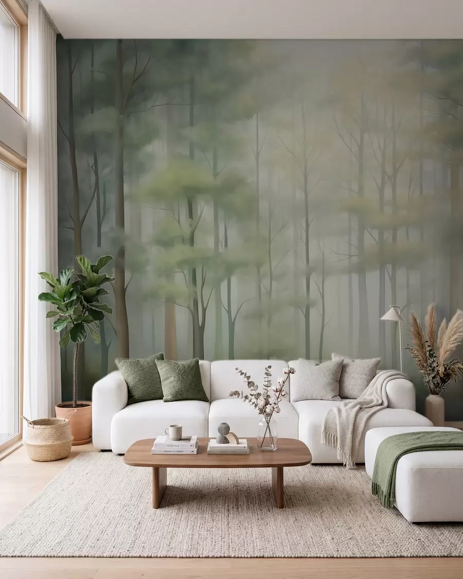Fototapety Abstraktný listnatý les w05673