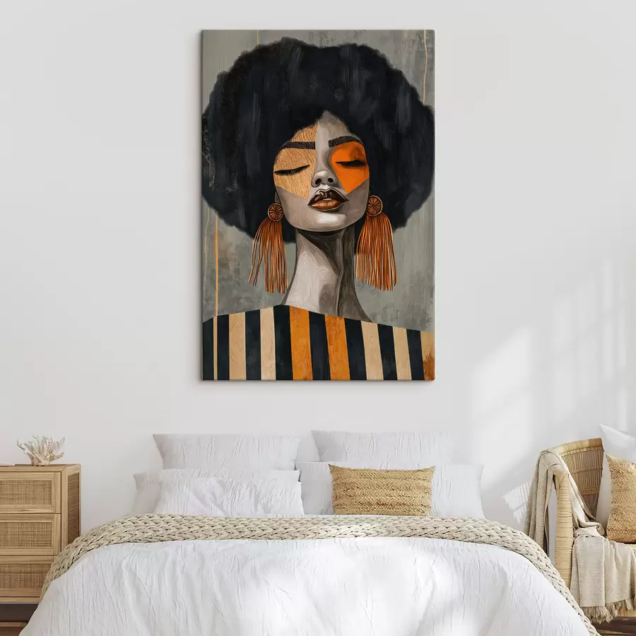 Obraz Dievča s afro účesom s50336