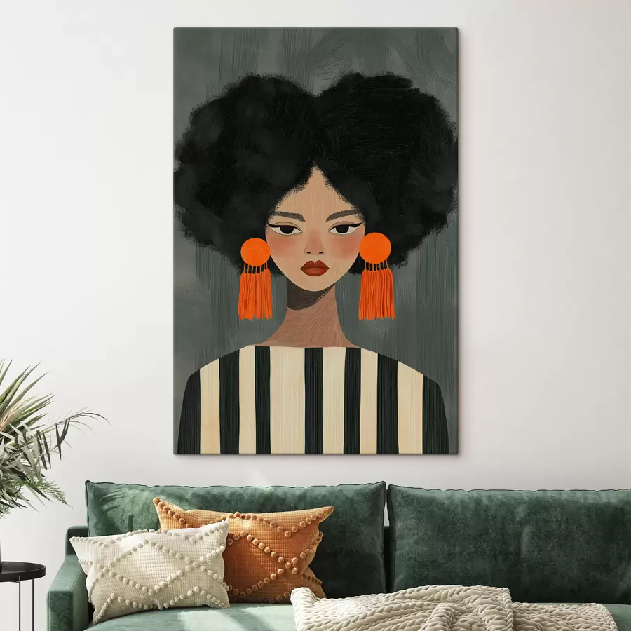 Obraz Dievča s afro účesom s50337