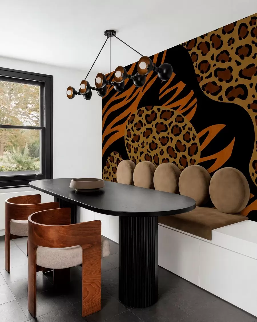 Fototapety Vzory s motívmi leoparda a tigra inšpirované divokými zvieratami w05759