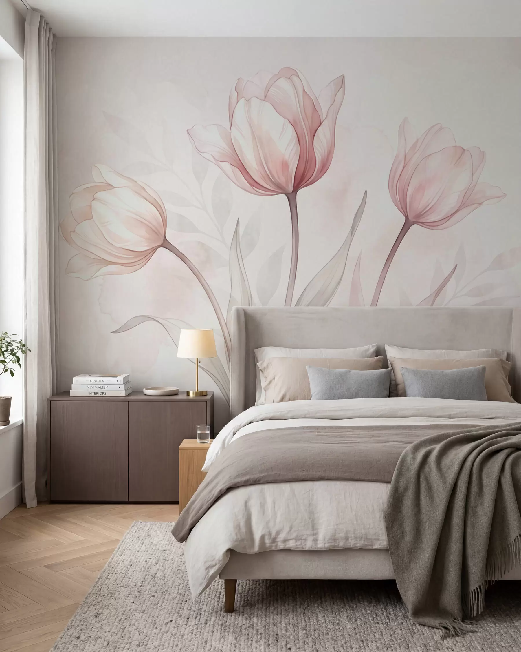 Fototapety Krehké tulipány v akvarelovom štýle w10005