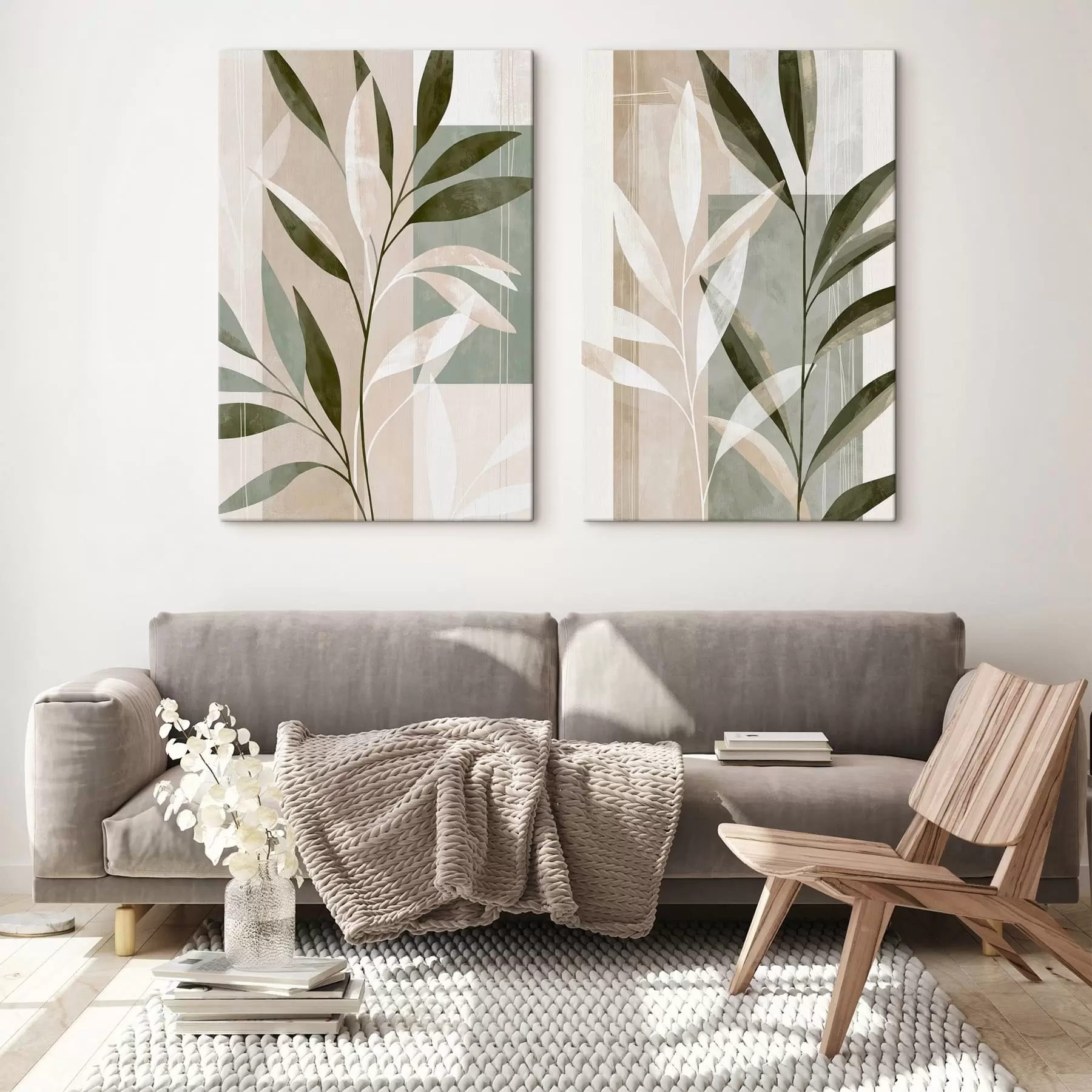 Obraz Abstraktné botanické listy m30717
