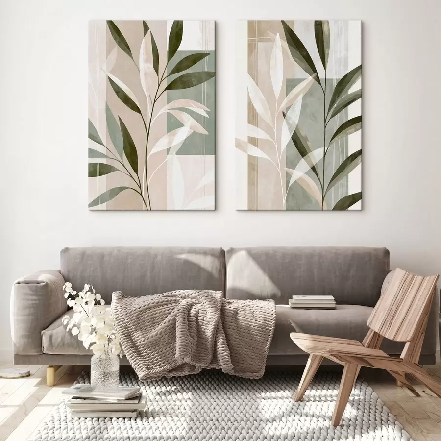 Obraz Abstraktné botanické listy m30717