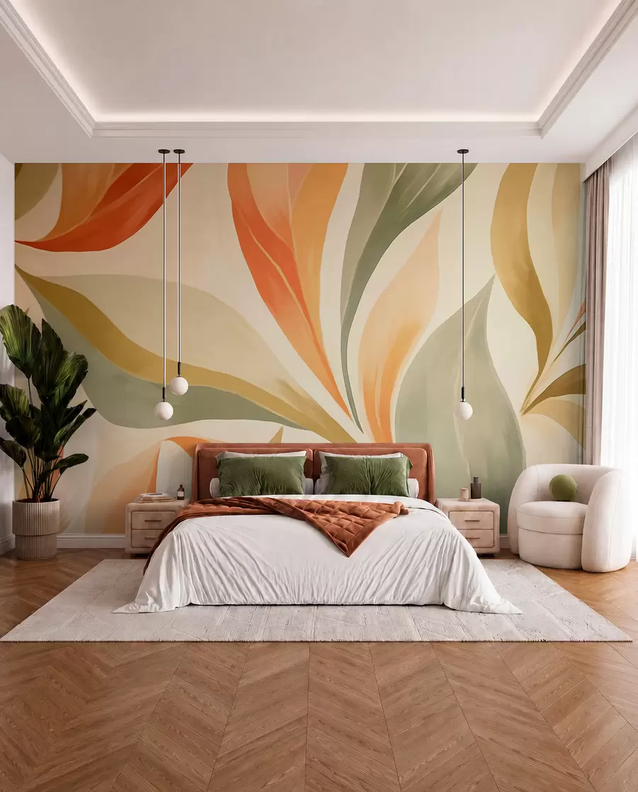 Fototapety Špicaté listy w05839