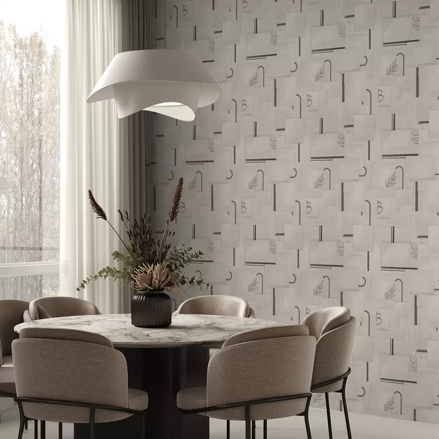 Fototapety Abstraktná kompozícia s obdĺžnikmi a vetvami a01254