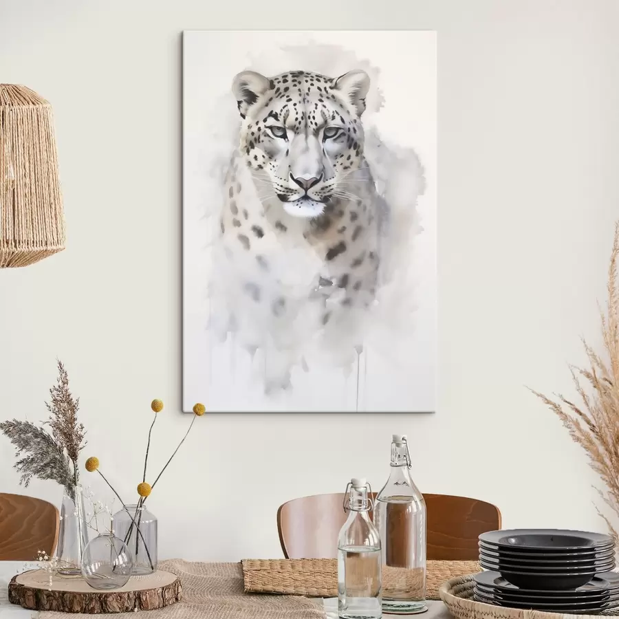 Obraz Portrét leoparda, napodobenina maľby s50412