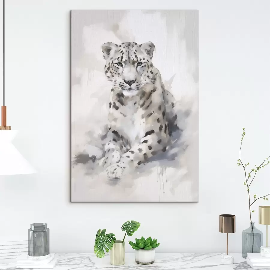 Obraz Leopard, maľba v imitácii s50413