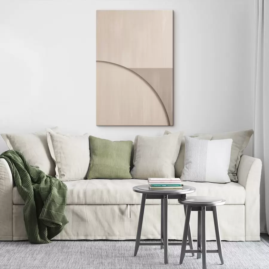 Obraz Minimalistická kompozícia v béžových odtieňoch s50398