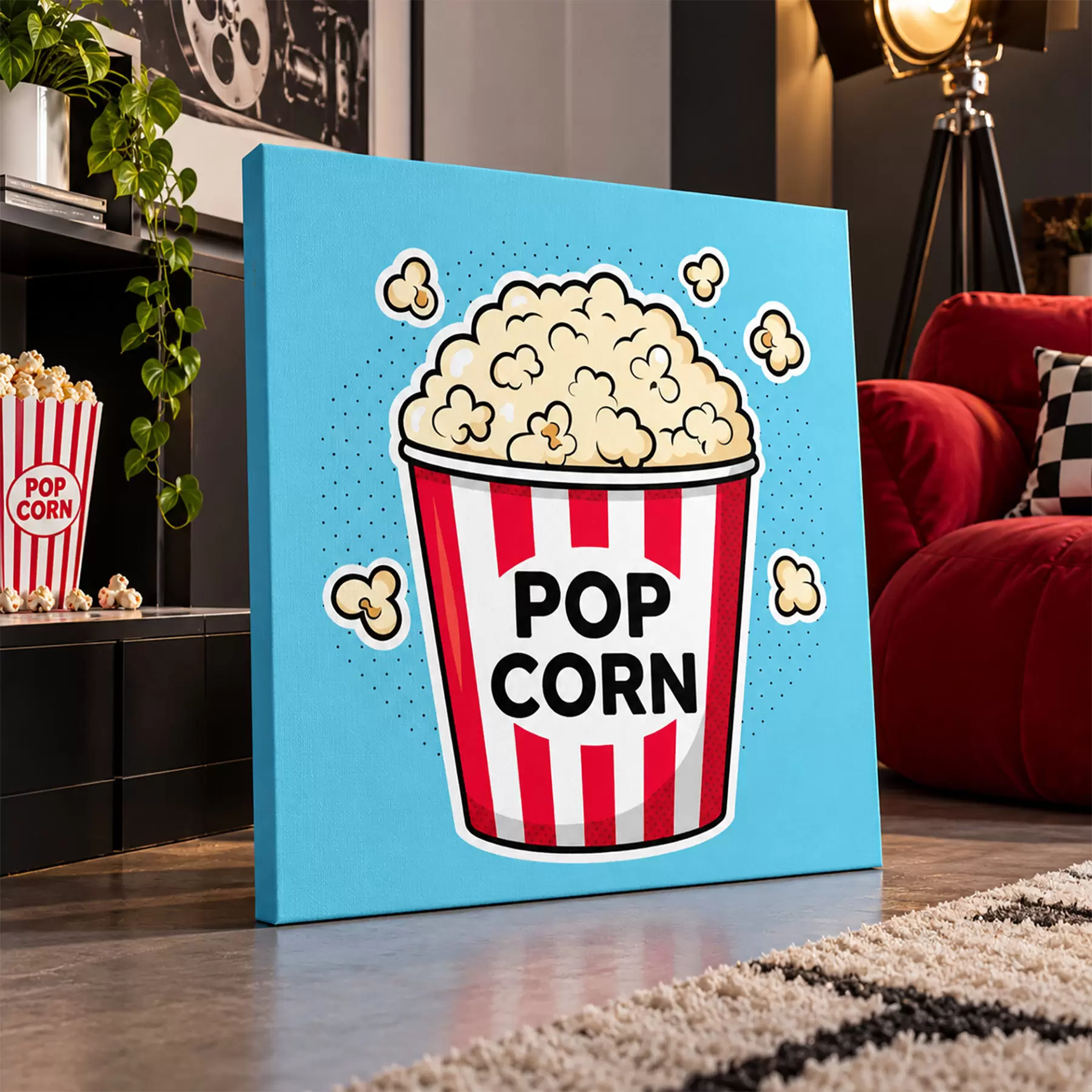 Obraz Čas na občerstvenie s lahodným popcornom s50791