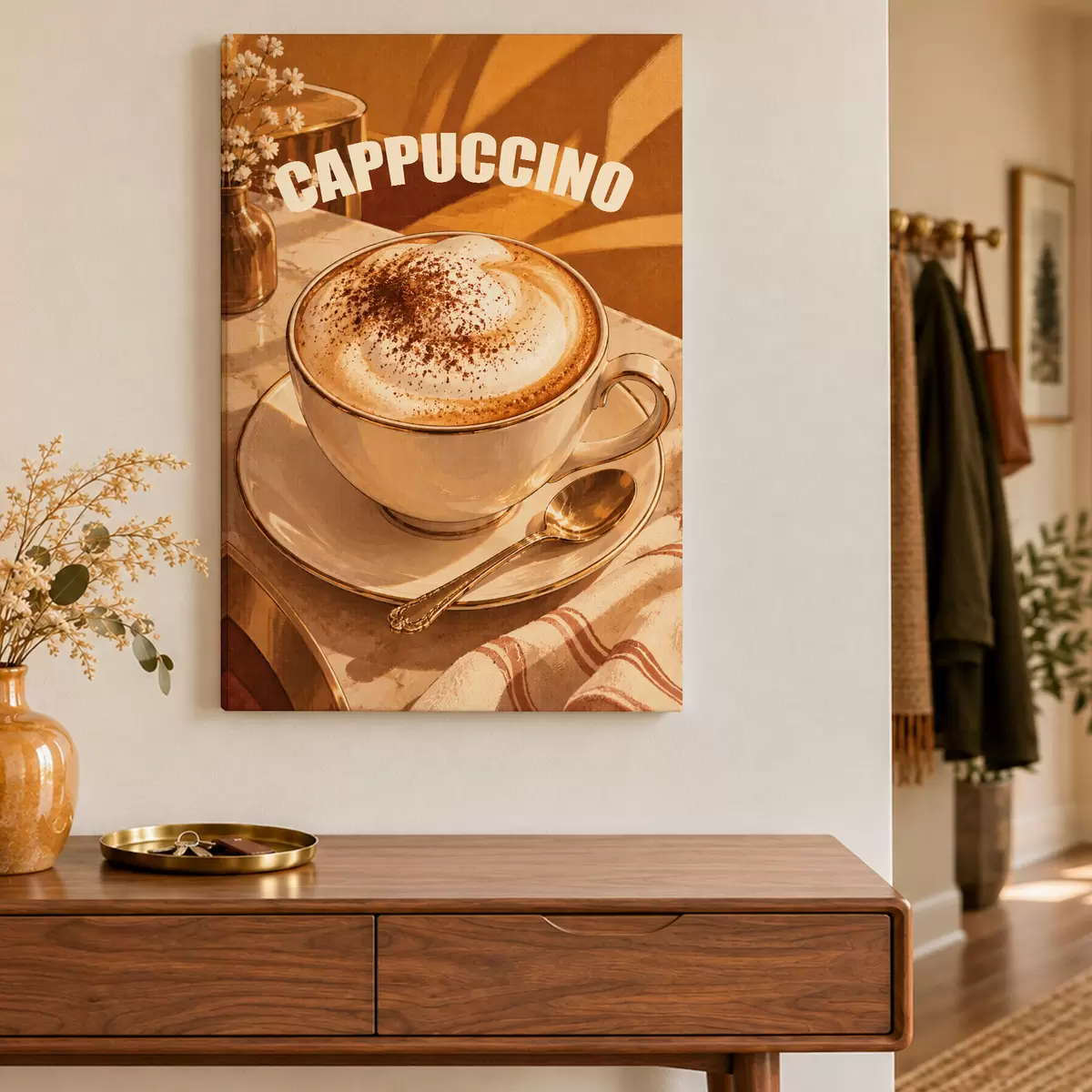 Obraz Lahodné cappuccino, ktoré vám rozjasní deň s50874