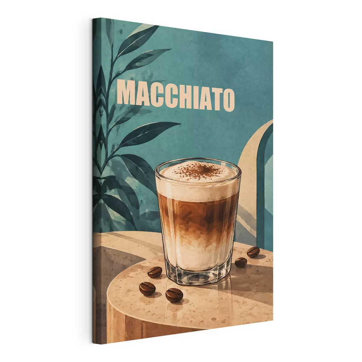 Obraz Lahodné macchiato v slnečný deň s50875