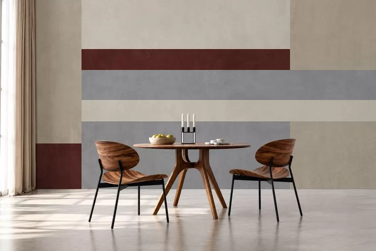 Fototapety Abstraktná geometria s blokmi v odtieňoch bordovej, šedej a béžovej w05890v2