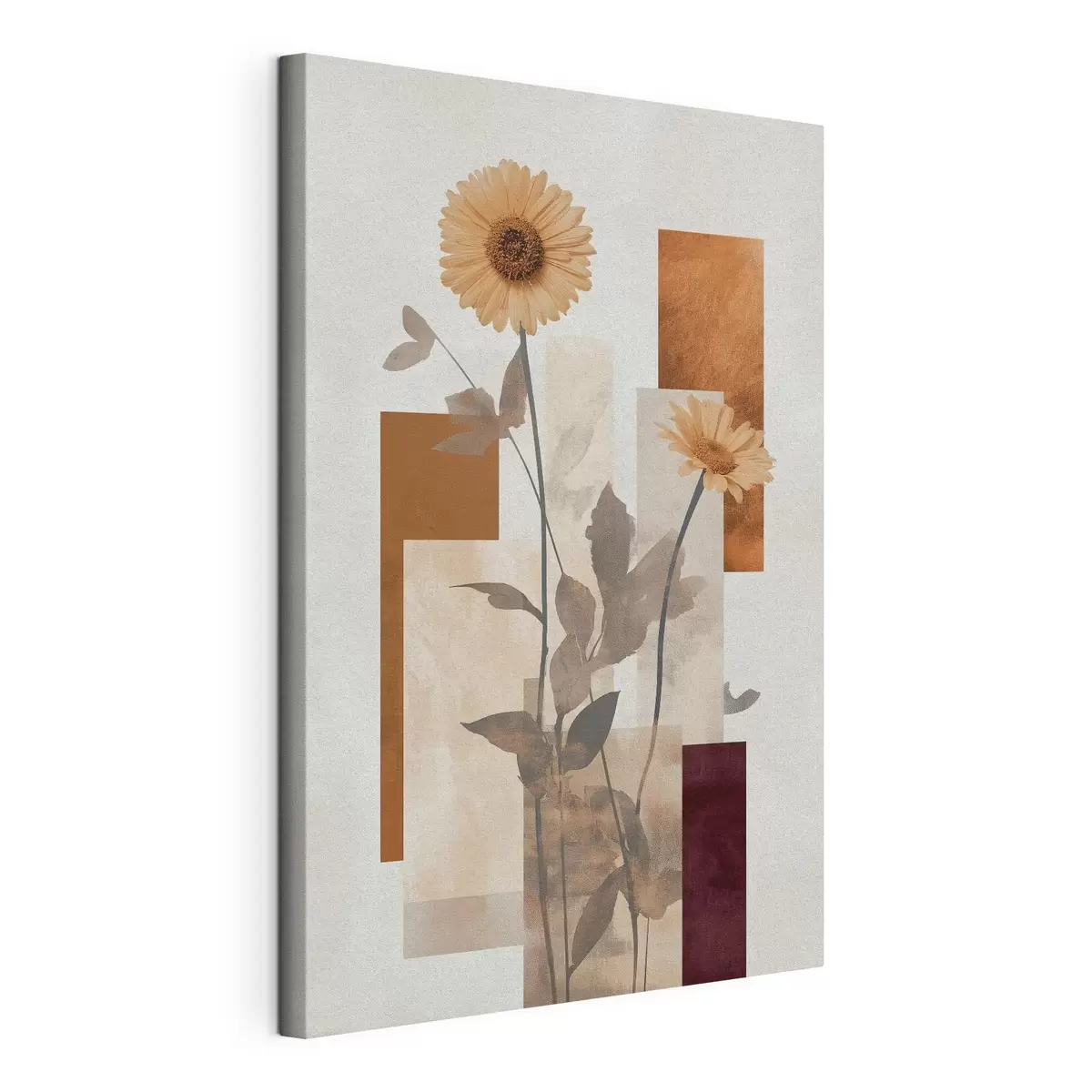 Obraz Kvety a geometrické tvary s51179