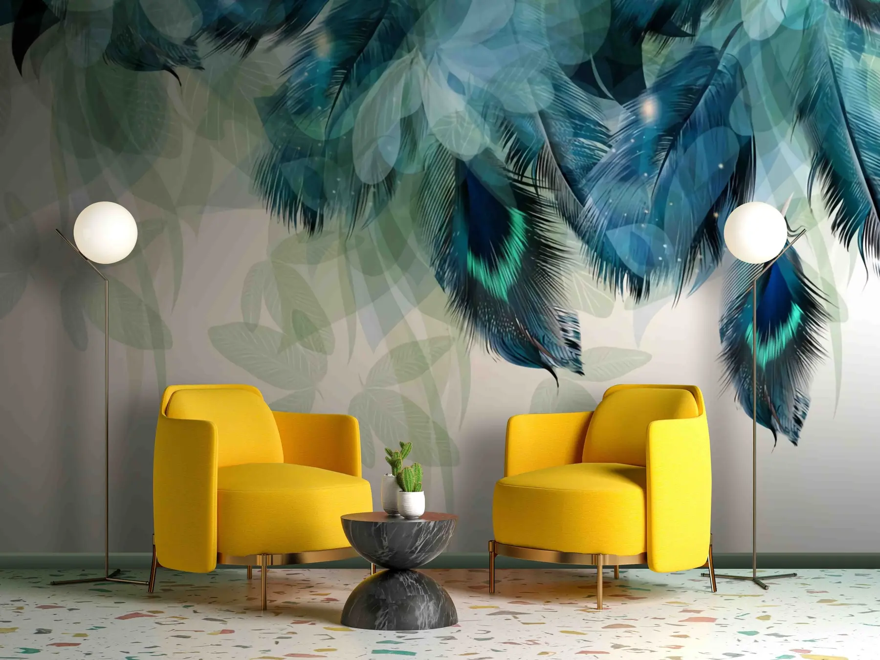 Fototapety Featers na oblohe u72316