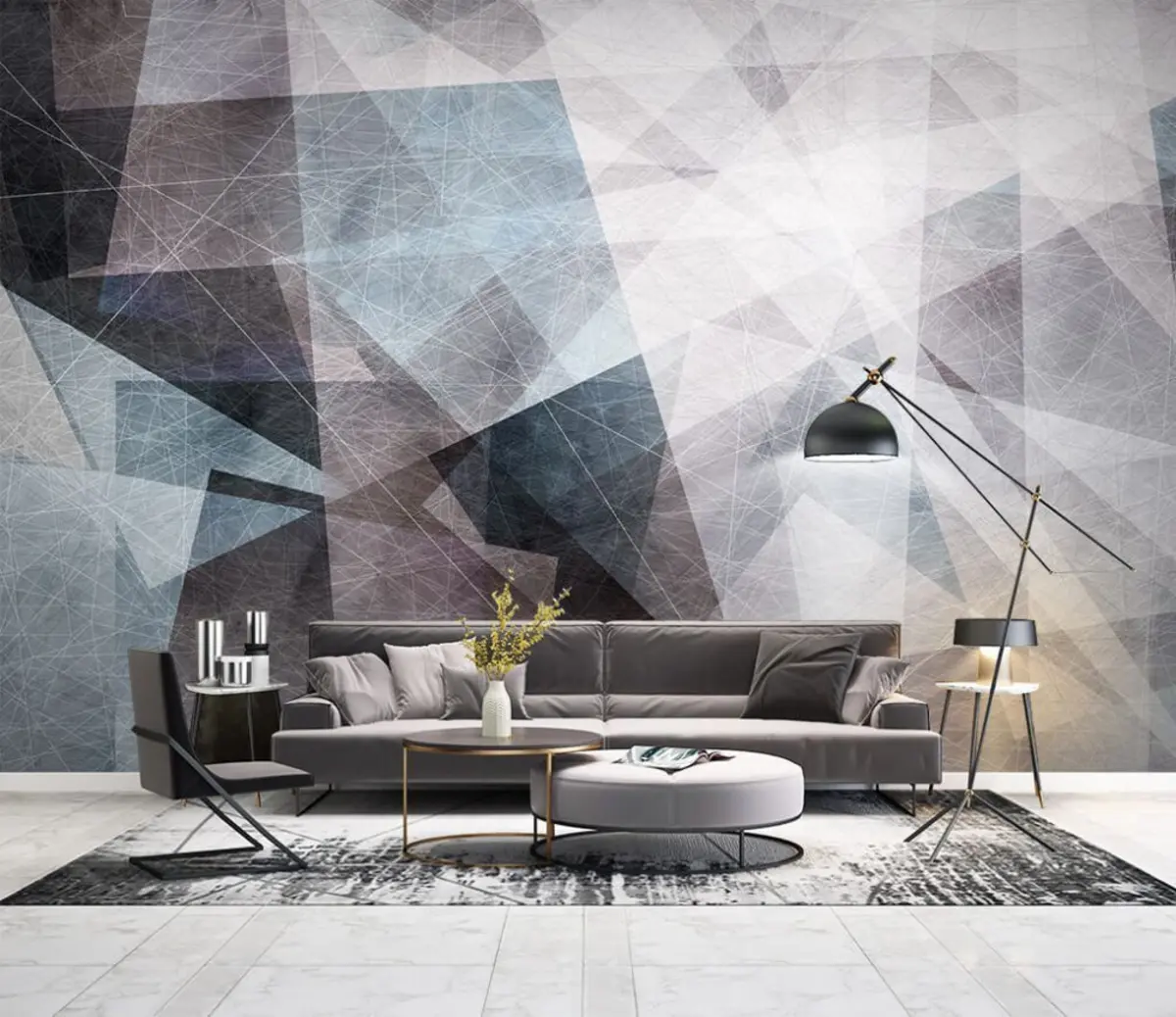 Fototapety Sivá, art e font u29741