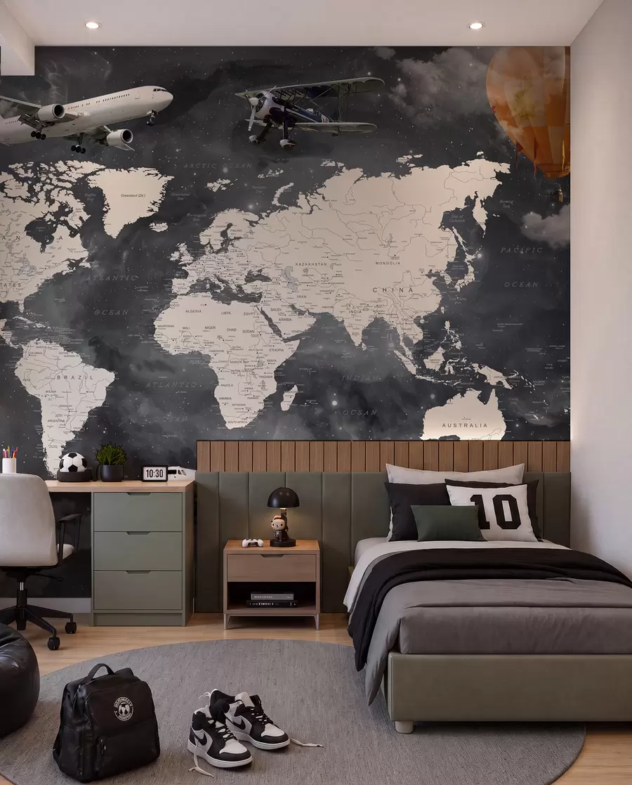 Fototapety Mapa a lietadlá u72597