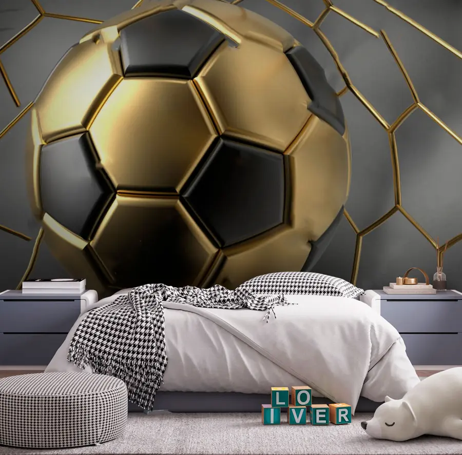 Fototapety Futbalová lopta v bránke u73011