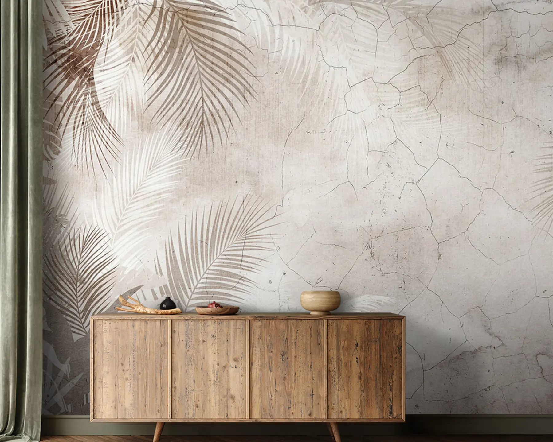 Fototapety Očarujúce 3D listy v štýle grunge u73583