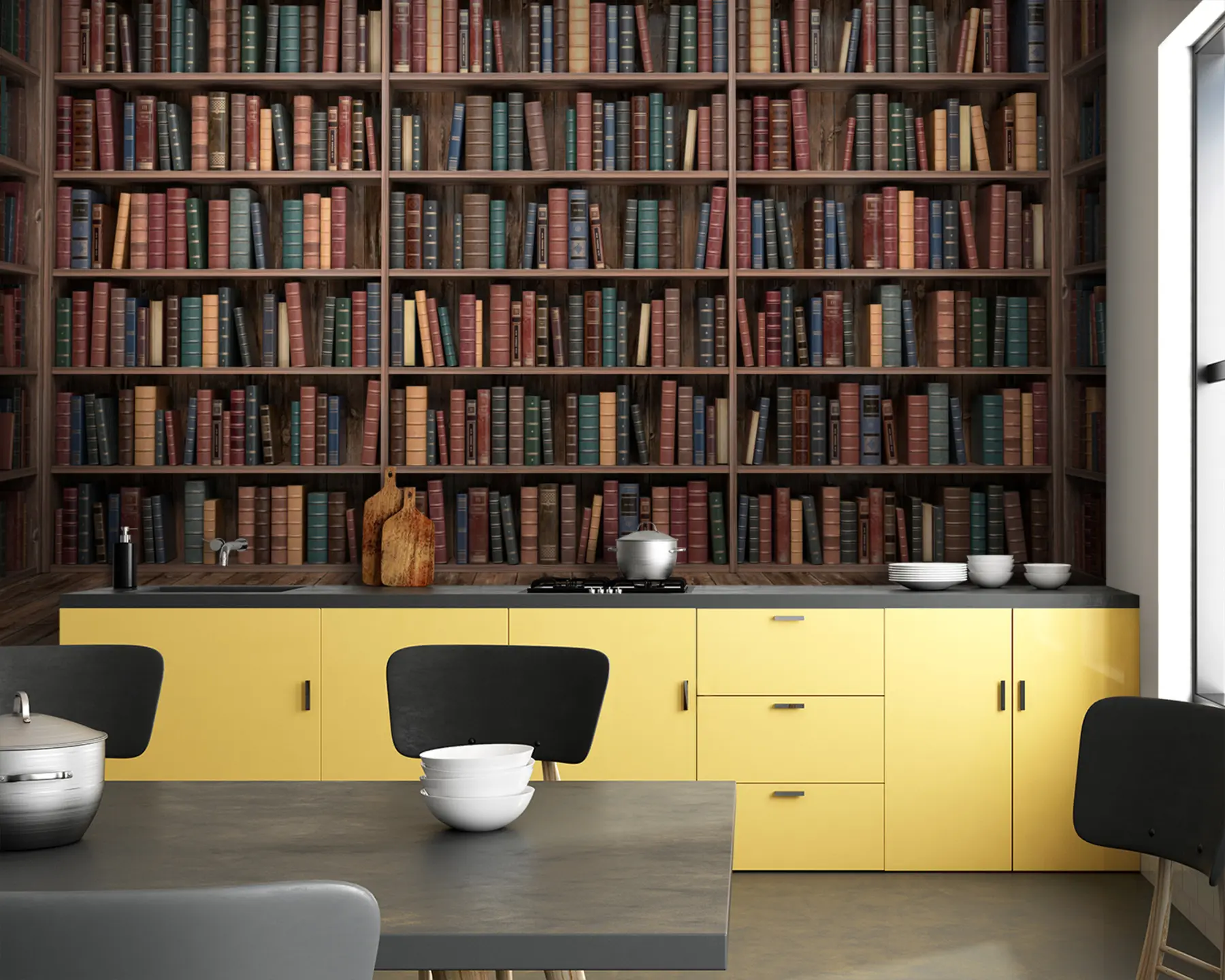 Fototapety Pôsobivá knižnica u93501