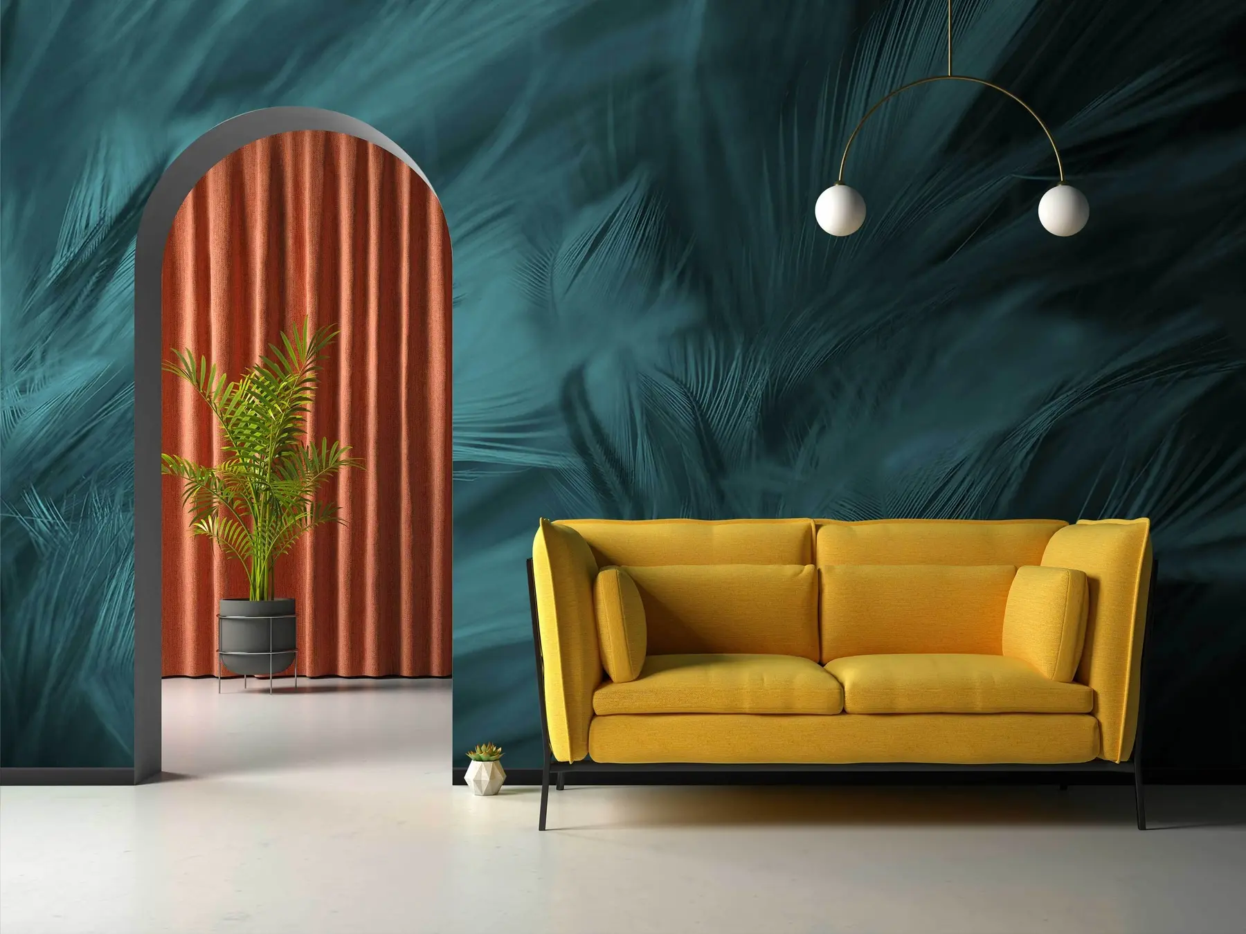 Fototapety Featers Emerald u73700