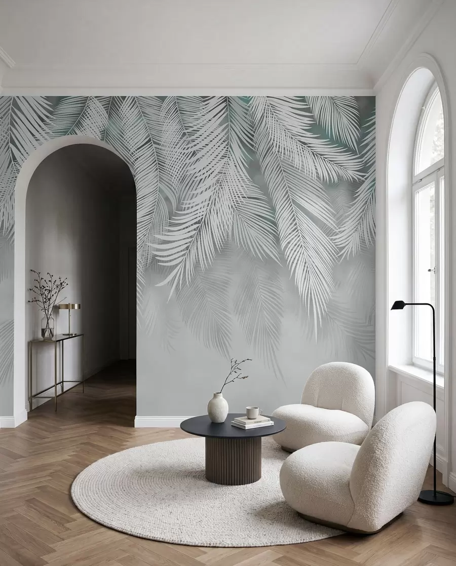 Fototapety Palmový záves na šalviovej u48556v3