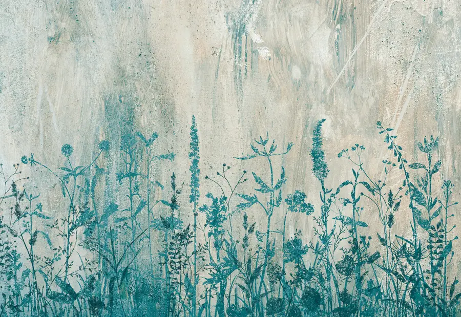 Fototapety Zelené rastliny na betónovej stene u93666