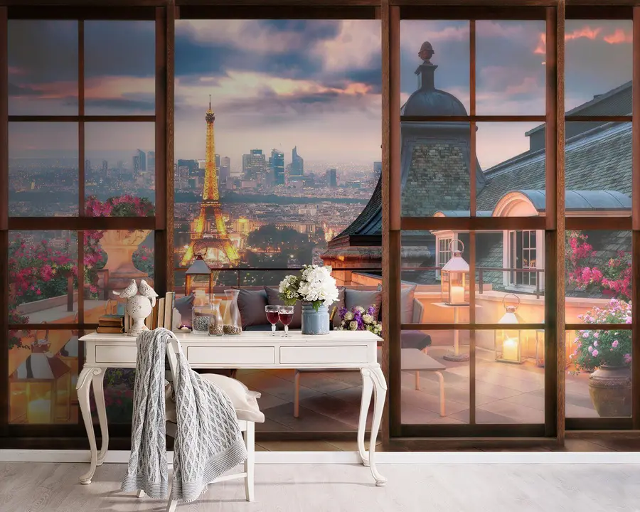 Fototapety Oblak, budova a obloha u60794