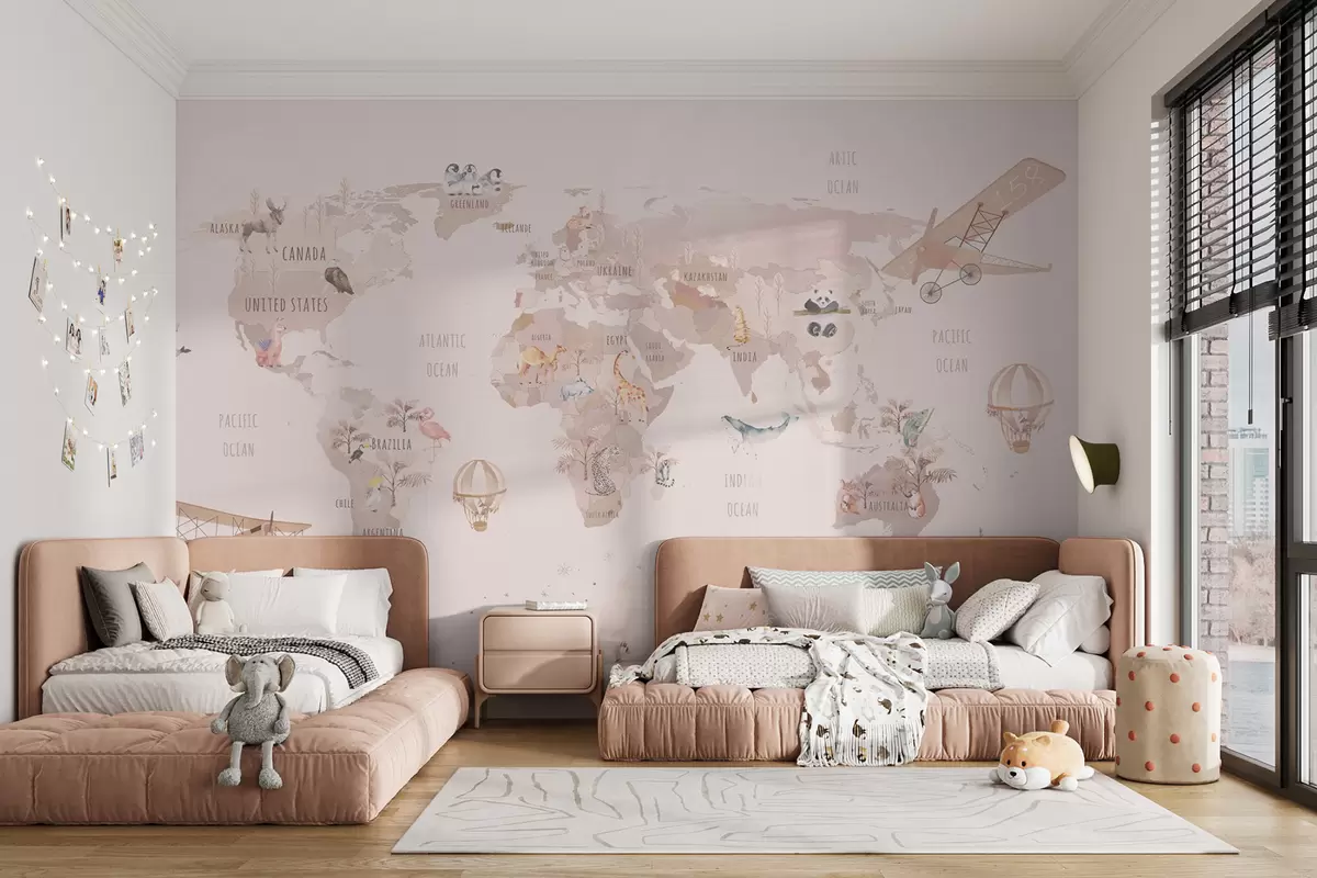 Fototapety Rozprávková mapa sveta u74508