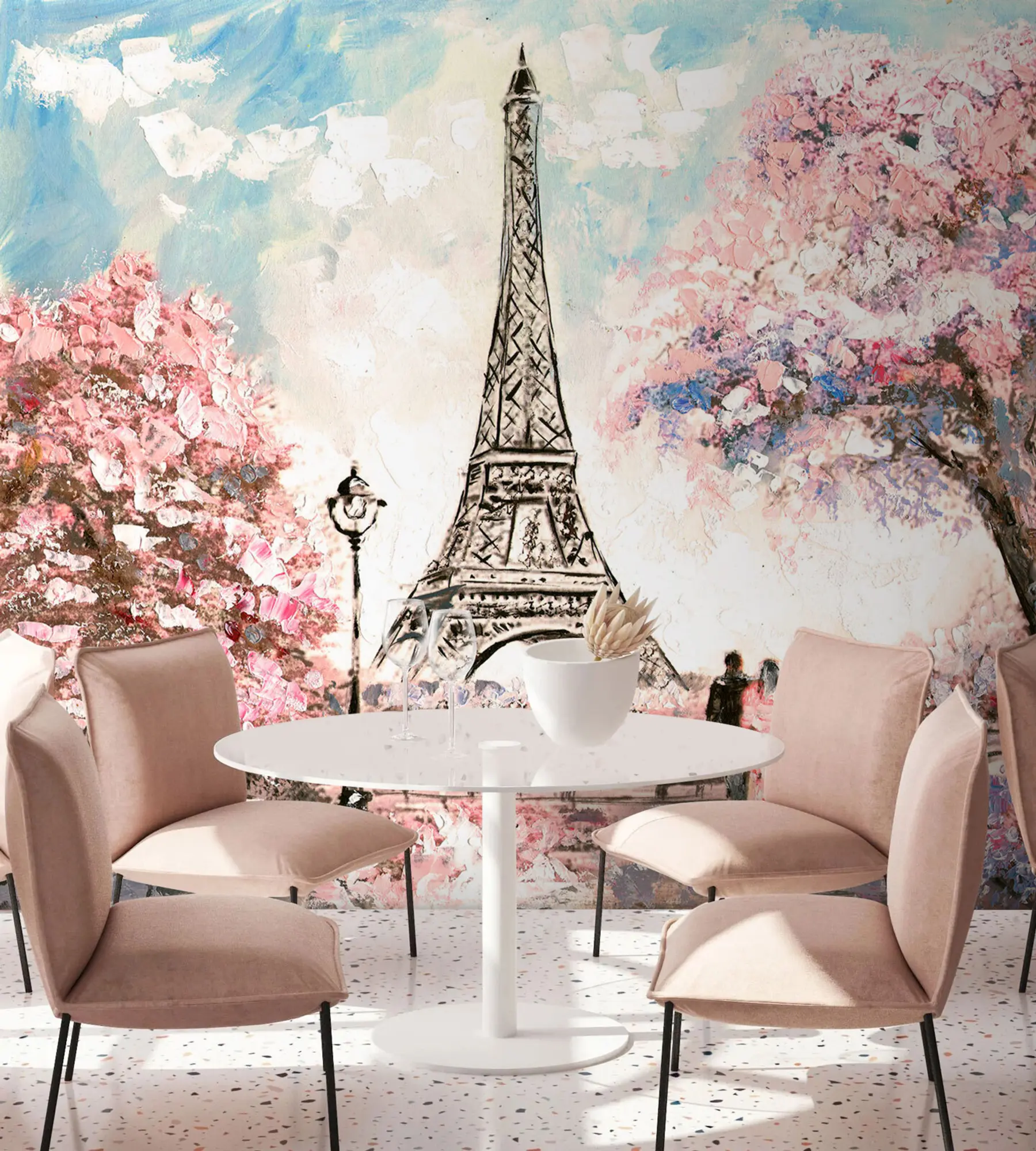 Fototapety Pohľad na ulicu Paríža u74631