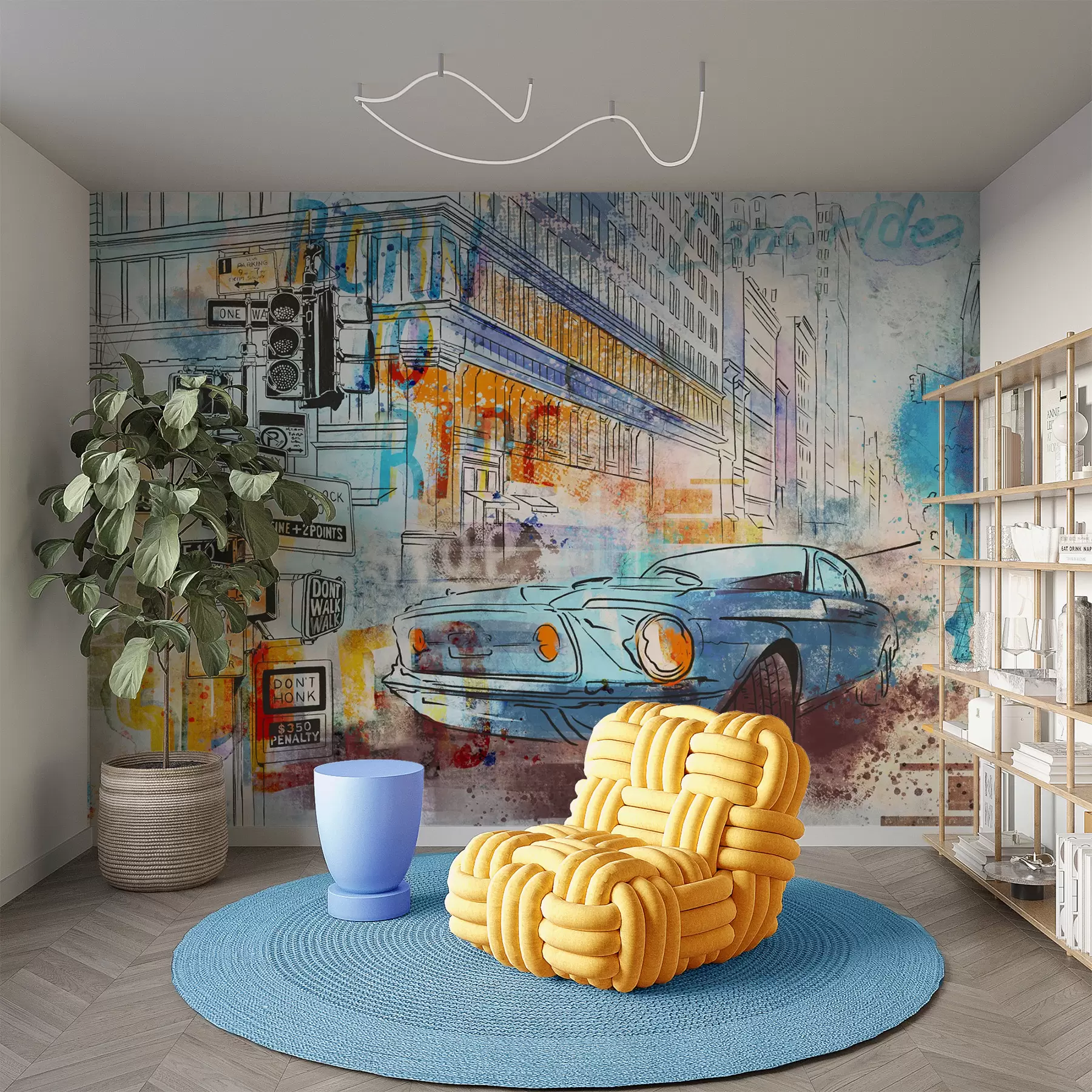 Fototapety Stroj na graffiti u75814