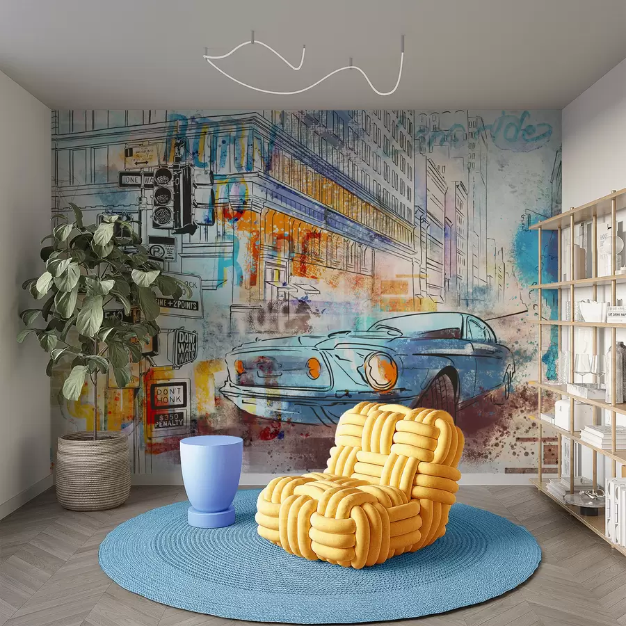 Fototapety Stroj na graffiti u75814