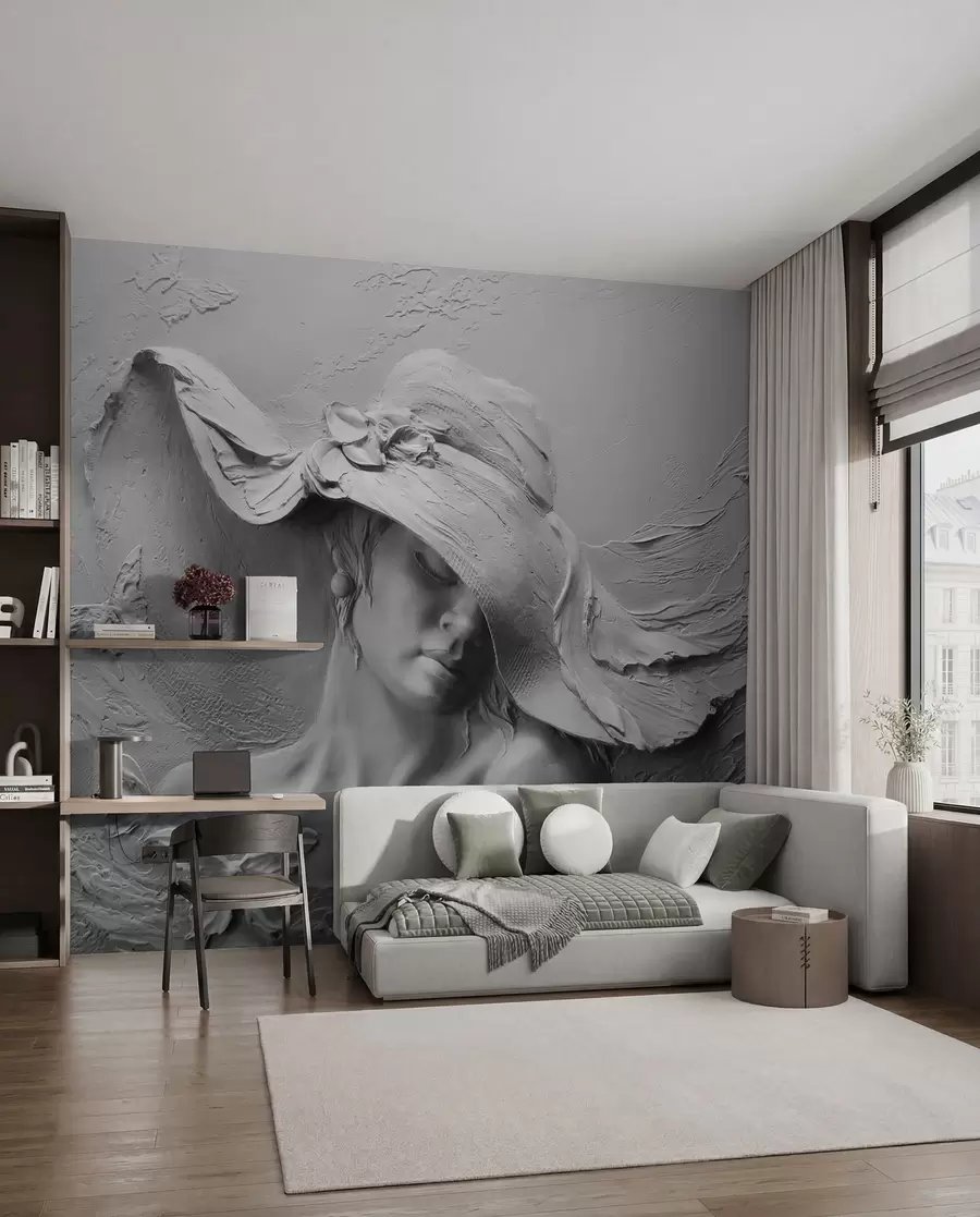 Fototapety Žena v klobúku 3D u62592