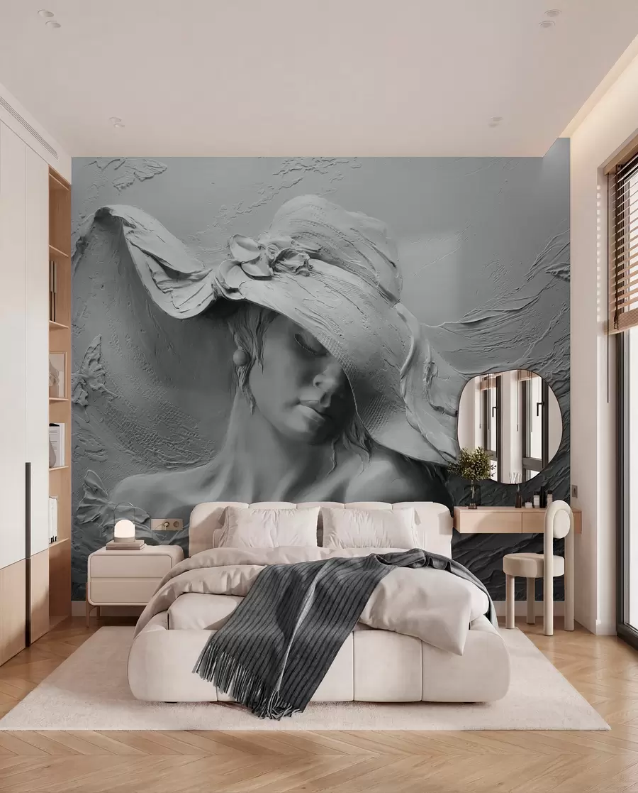 Fototapety Žena v klobúku 3D u62592