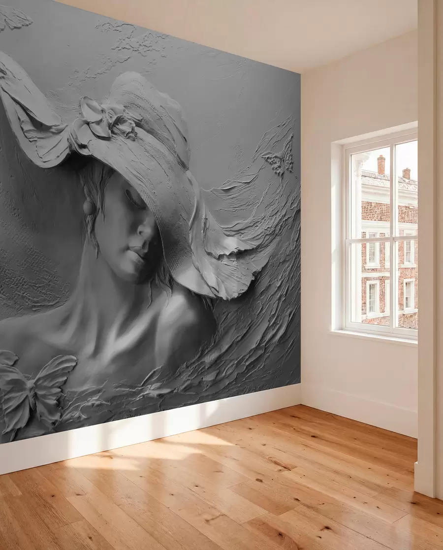 Fototapety Žena v klobúku 3D u62592
