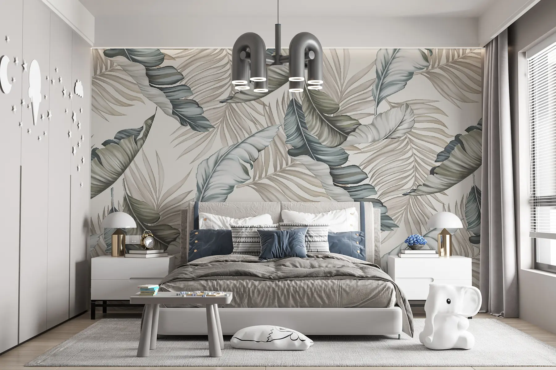 Fototapety Padajúce palmové listy u00013