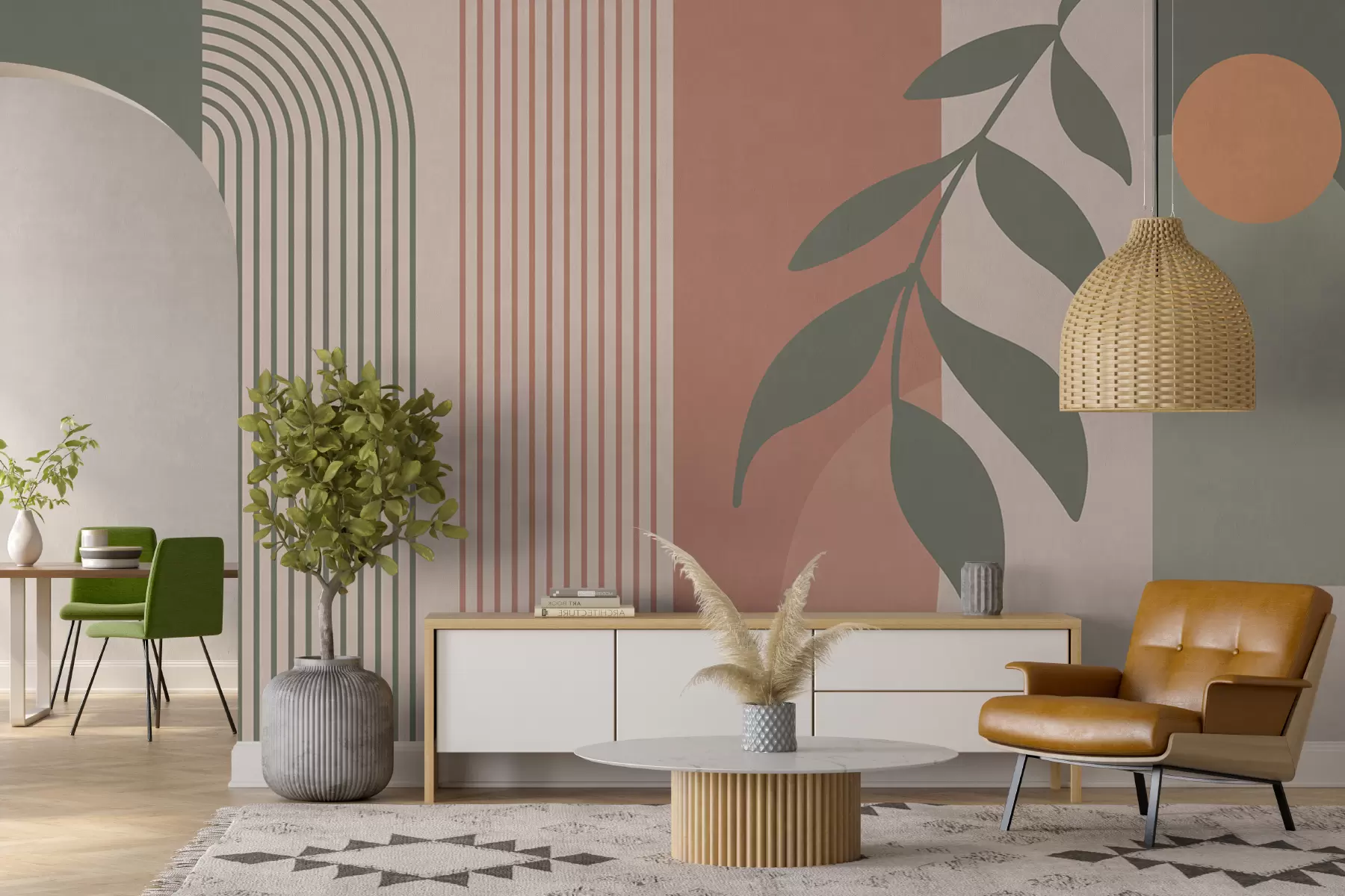 Fototapety Oblúky a dekoratívne prvky v štýle boho u94153