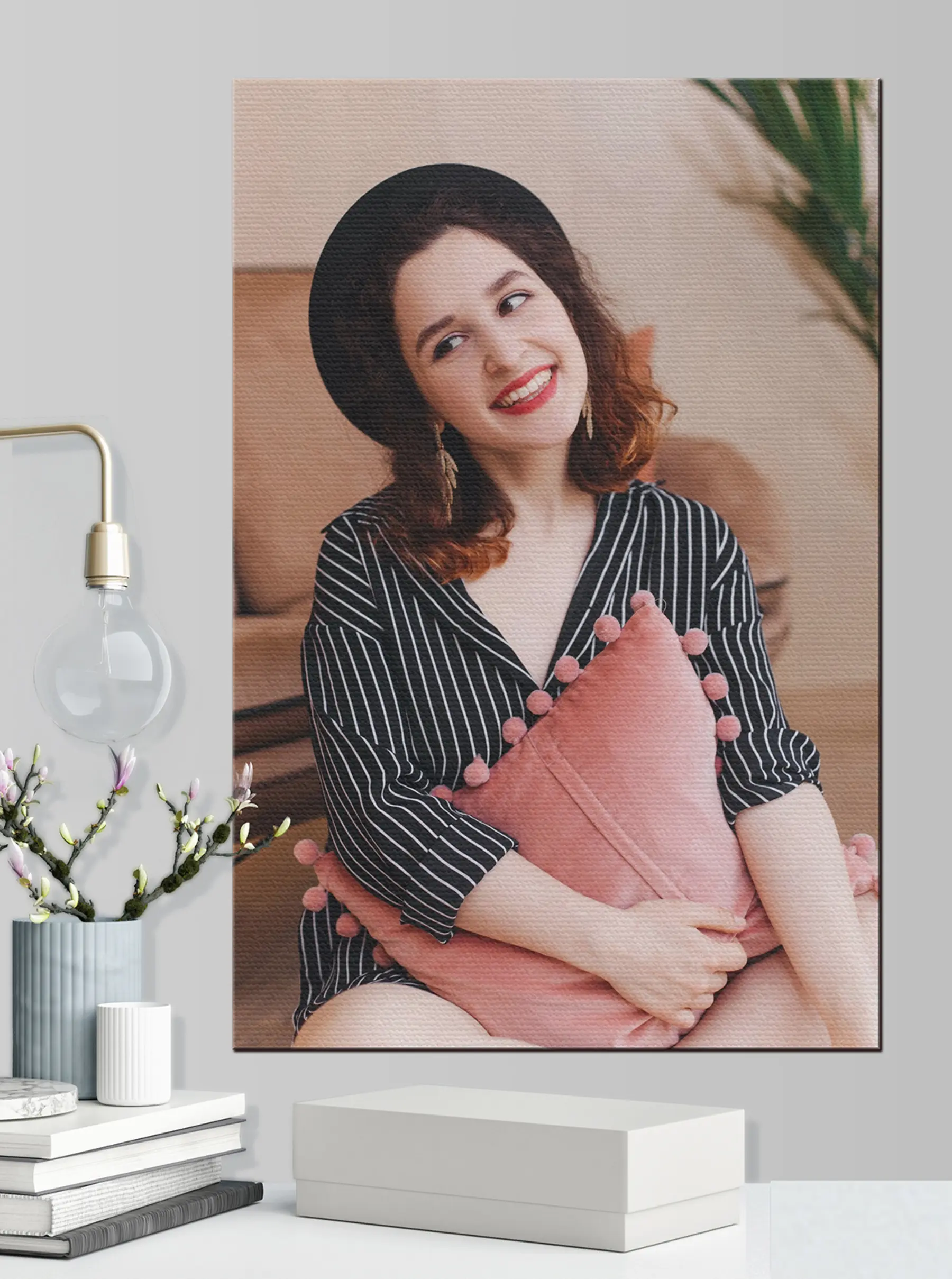 Obraz Úsmev, pery a riasy s33101