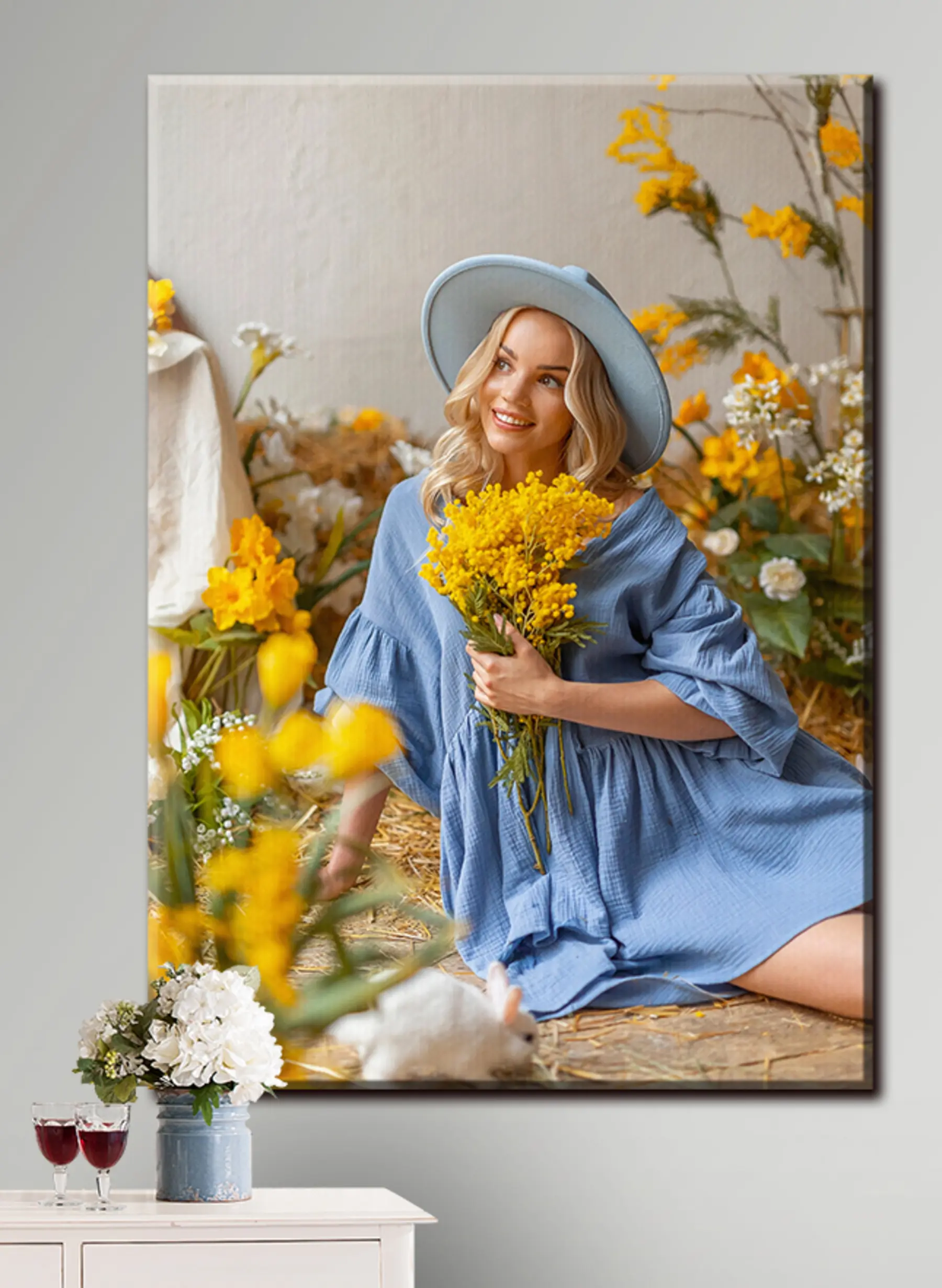 Obraz Rastlina, úsmev a kvet s33281