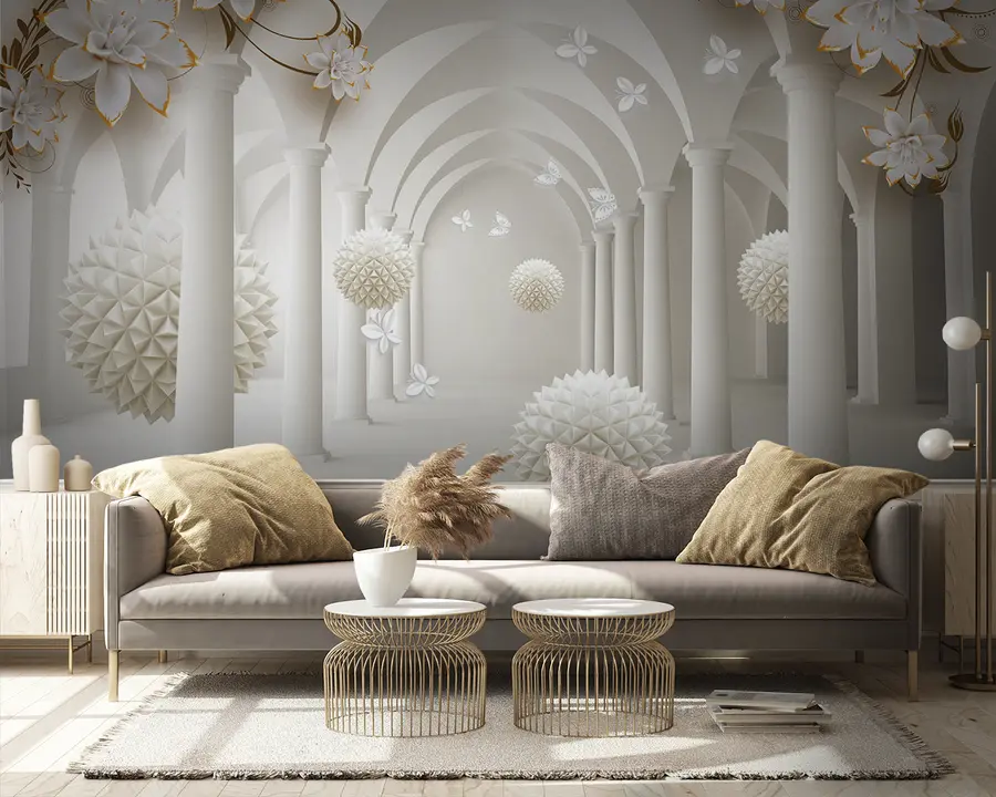 Fototapety Špicaté gule v tuneli u94966