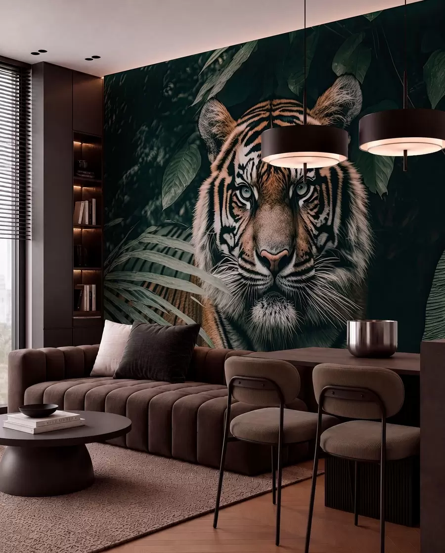 Fototapety Tiger v dažďovom pralese u95619
