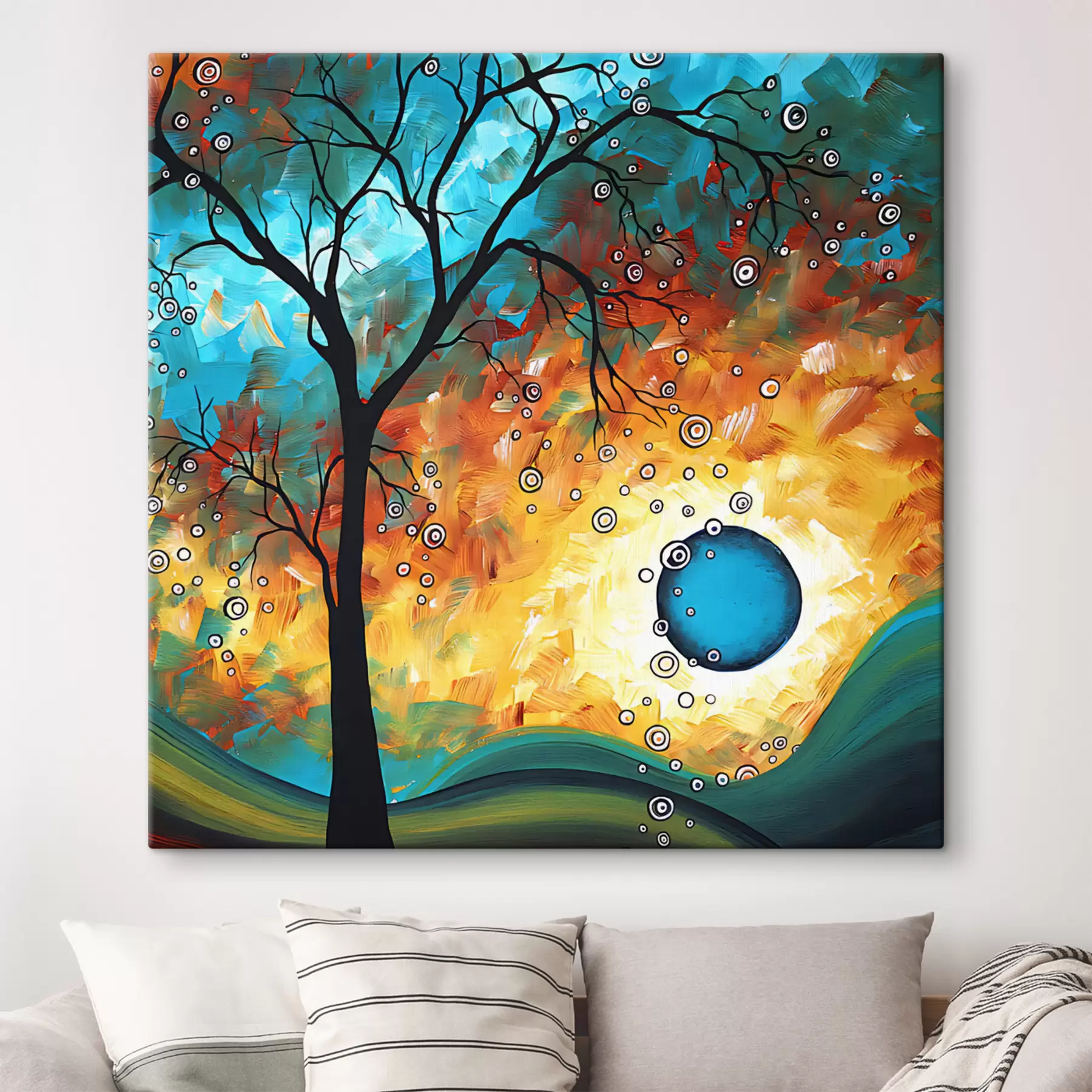 Obraz Stromček s dúhovým vzorom s34434