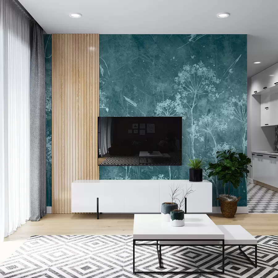 Fototapety Poľné kvety v štýle grunge u96551