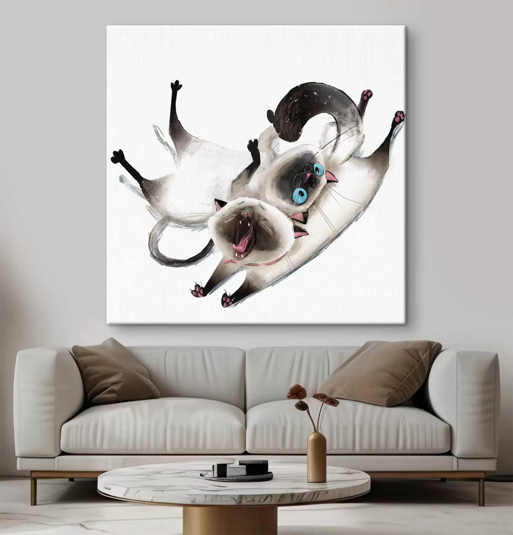 Fototapety Hravé mačky si užívajú spoločné chvíle s34990