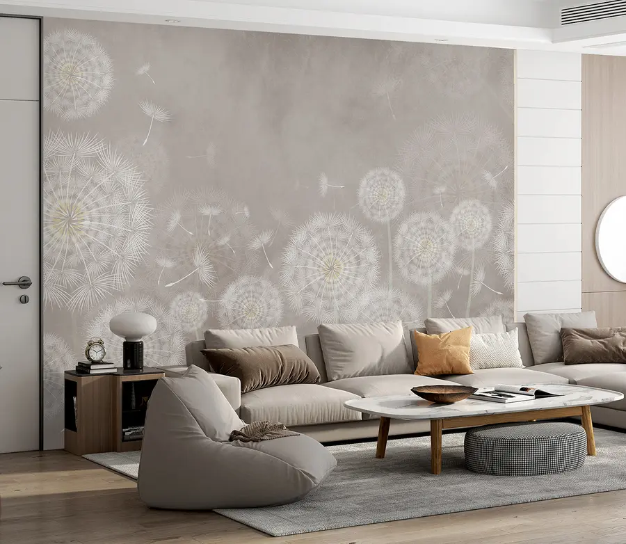 Fototapety Púpavy na textúrovanom pozadí u95374