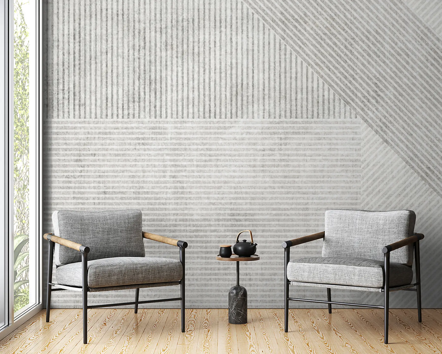 Fototapety Geometrické vintage línie u96331