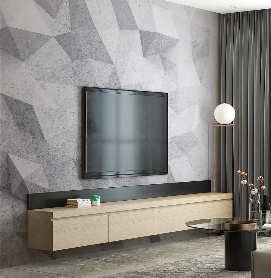 Fototapety Abstraktné 3D polygóny grunge podkrovie u97336