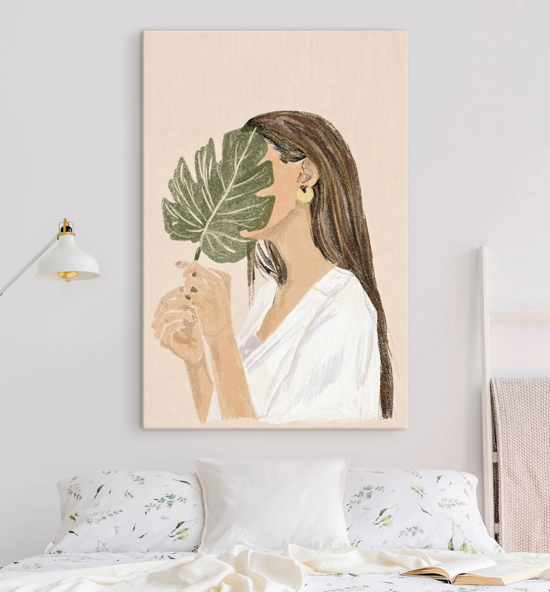 Fototapety Abstraktný ženský portrét v boho štýle s35800