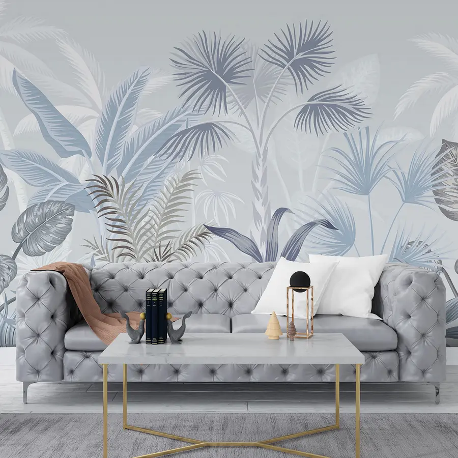 Fototapety Obratlovce, rastliny a vetvy v modrých farbách u06685v1